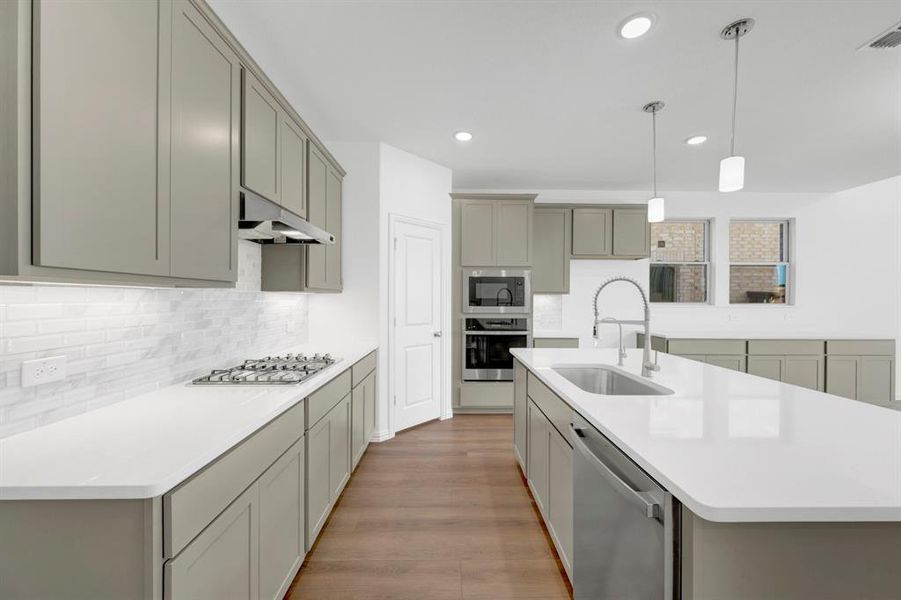 Furnished interior view inside a new home in Lily Creek at Sutton Fields, Aubrey (Image 9).