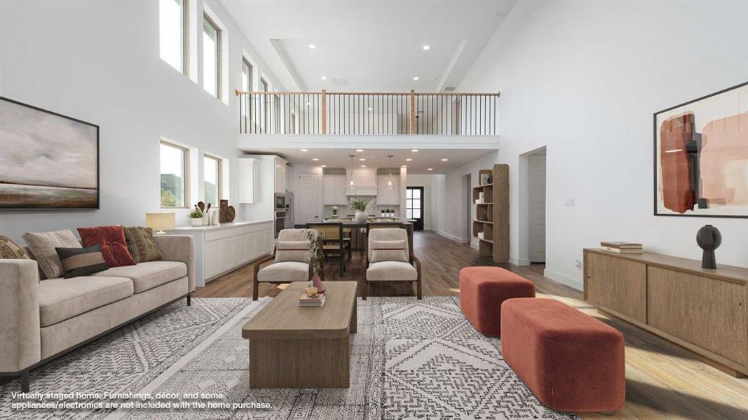 Furnished interior view inside a new home in Devonshire - Reserve 50', Forney (Image 10). Furnished interior view inside a new home in Devonshire - Reserve 50', Forney (Image 10).