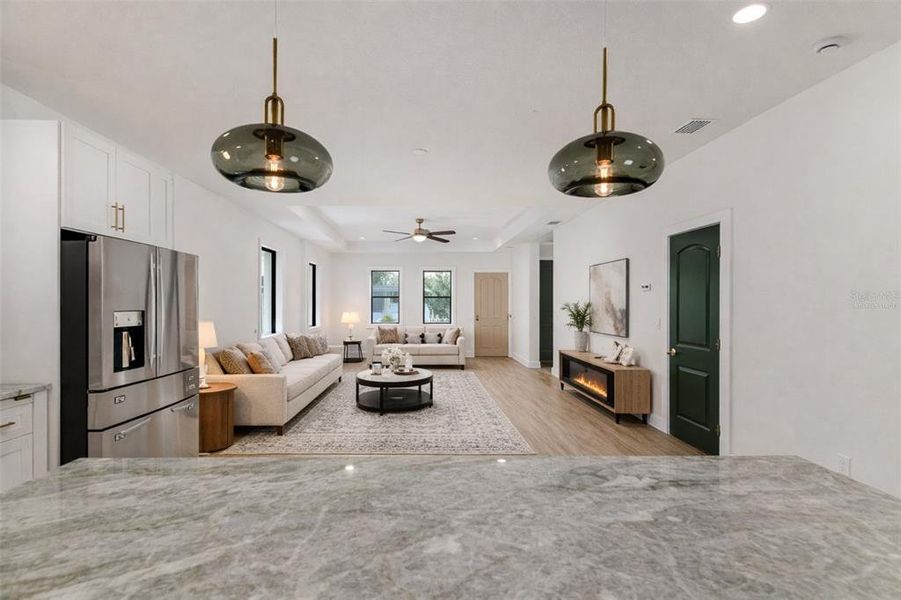 Furnished interior view inside a new home in , Tampa (Image 10). Furnished interior view inside a new home in , Tampa (Image 10).