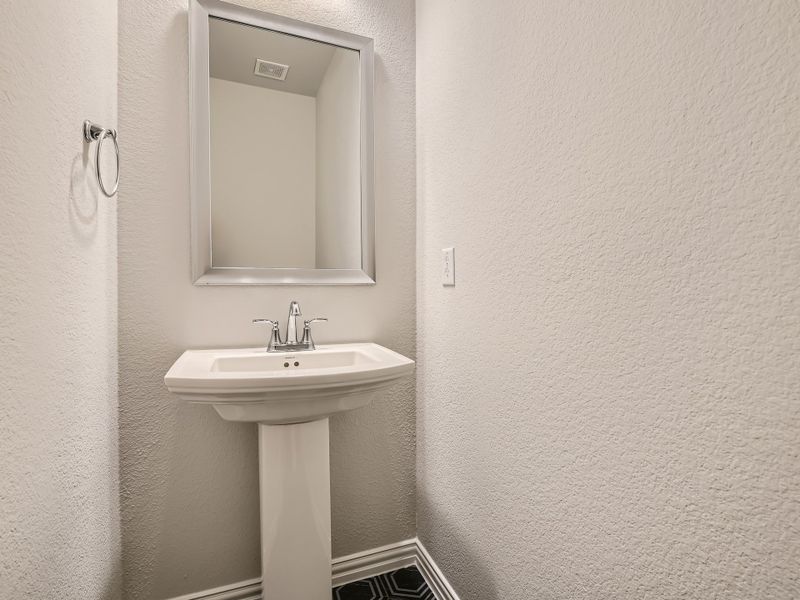 Plan 1533 Powder Bath Representative Photo by American Legend Homes