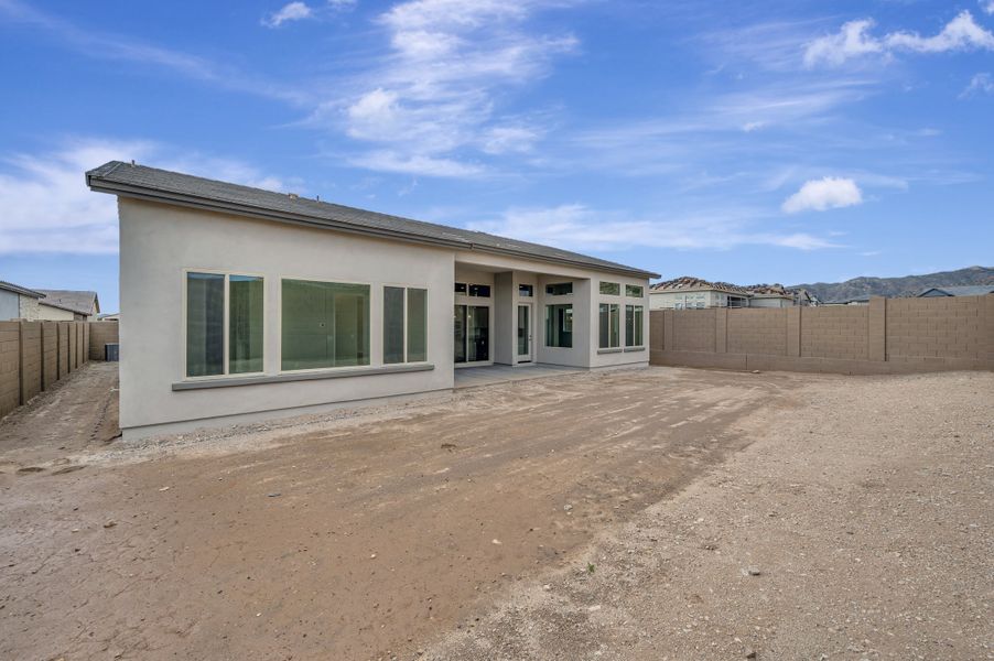 Exterior details and patio area of a home in The Ridge at Victory, Litchfield Park (Image 27). Exterior details and patio area of a home in The Ridge at Victory, Litchfield Park (Image 27).