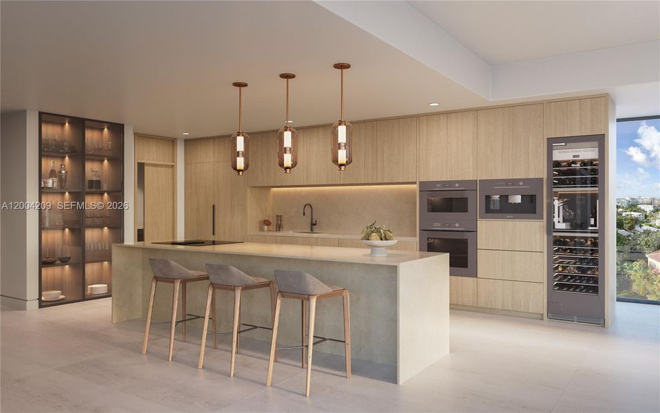 Furnished interior view inside a new home in , Bay Harbor Islands (Image 9).