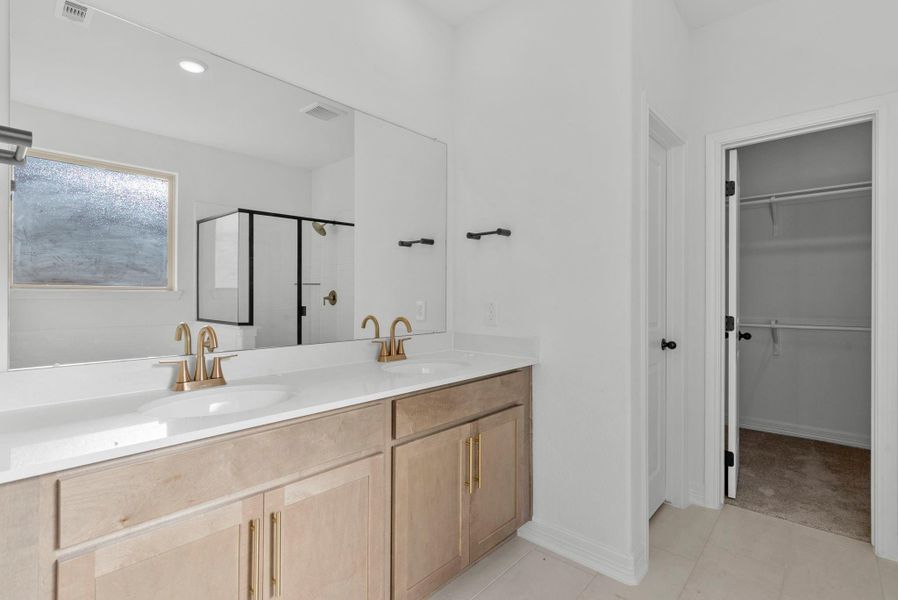 Primary Bath with double sinks