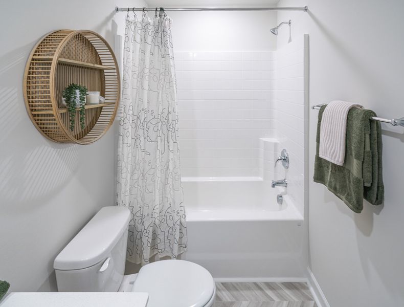 Representative furnished interior of a home built from the The Carson by Cothran Homes in Reidville Town Center, Reidville (Image 15).