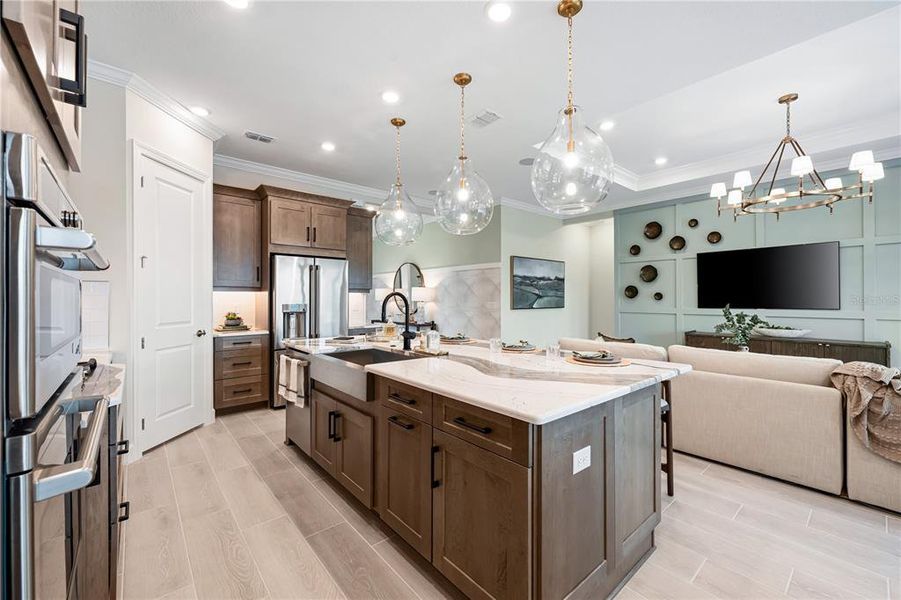 Furnished interior view inside a new home in Esplanade at Skye Ranch, Sarasota (Image 15).