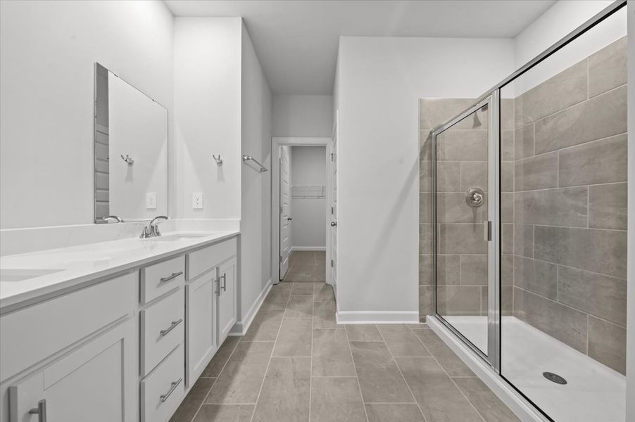 Furnished interior view inside a new home in The Farm at Wells Creek - Signature Collection, Gray Court (Image 7).