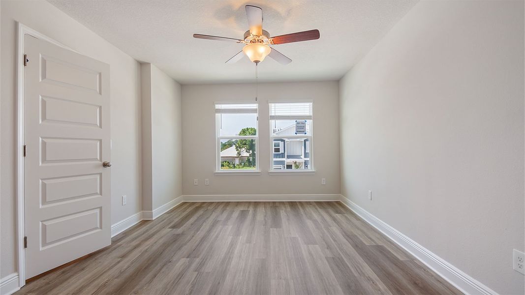 Representative unfurnished interior of a home built from the Palm Interior by D.R. Horton in Caballeros Estates Townhomes at Hombre, Panama City Beach (Image 29). Representative unfurnished interior of a home built from the Palm Interior by D.R. Horton in Caballeros Estates Townhomes at Hombre, Panama City Beach (Image 29).