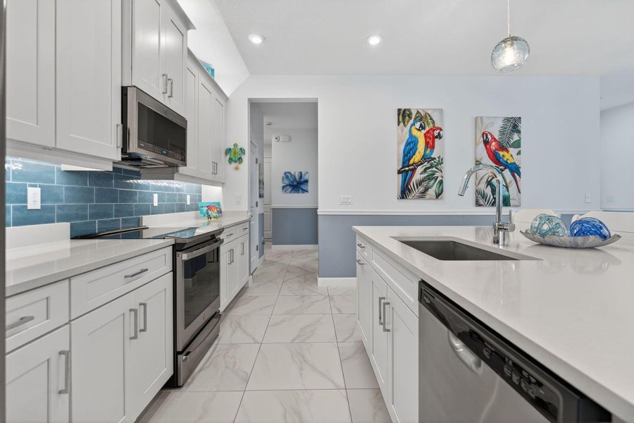 Furnished interior view inside a new home in , Port St. Lucie (Image 29).