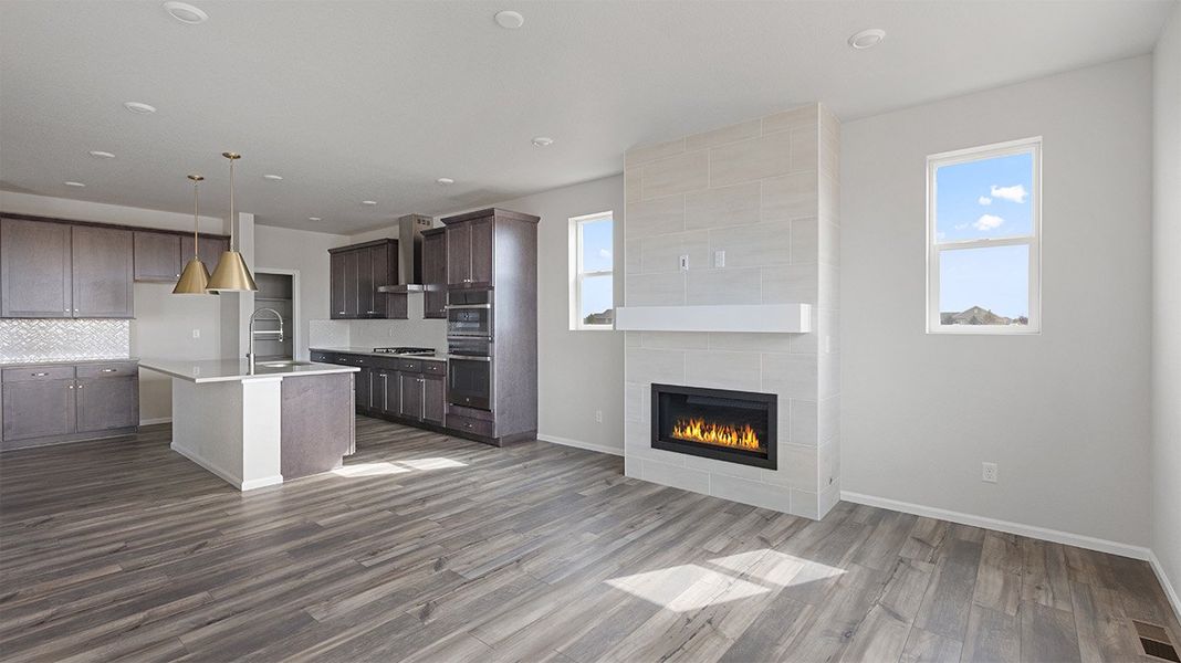 Spacious, unfurnished interior of a new home in The Legacy Collection at Talon Pointe, Thornton (Image 8).