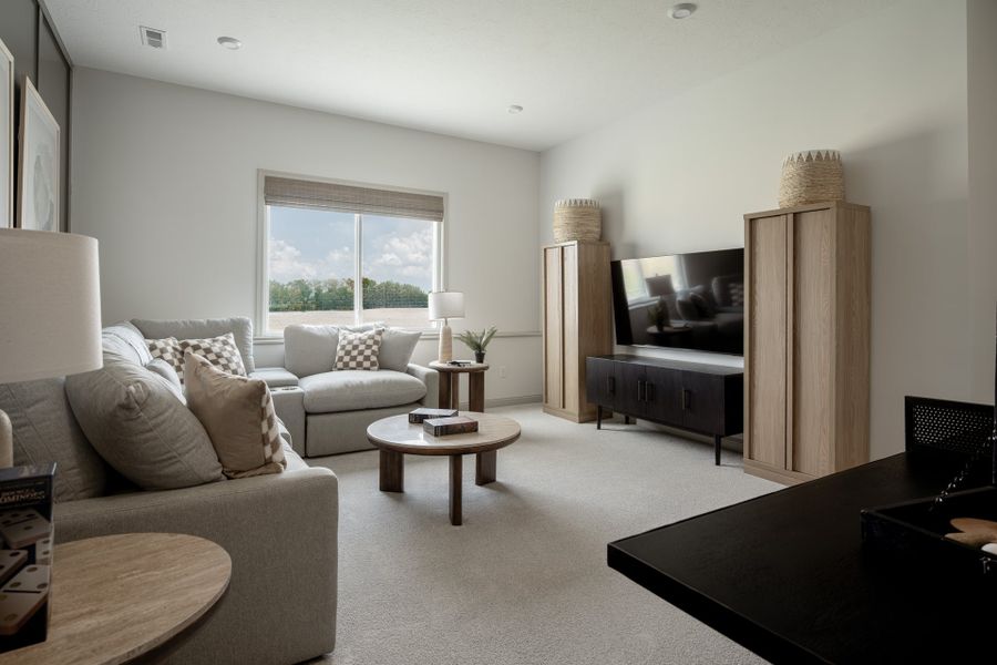 Representative furnished interior of a home built from the Avery by Fischer Homes in Twin Lakes, Hoschton (Image 30).