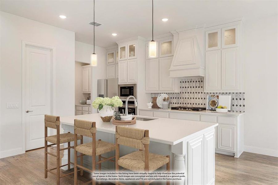 Furnished interior view inside a new home in Wildflower Ranch 60-65, Fort Worth (Image 9). Furnished interior view inside a new home in Wildflower Ranch 60-65, Fort Worth (Image 9).