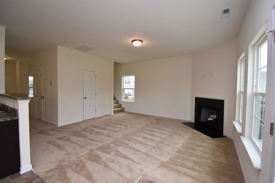 Representative unfurnished interior of a home built from the Irvine by Keystone Homes NC in Brassfield Meadows, Burlington (Image 26).