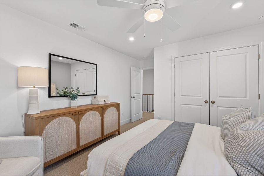 Representative furnished interior of a home built from the Hampton by Pulte Homes in Watermist at Mirror Lake, Villa Rica (Image 38).
