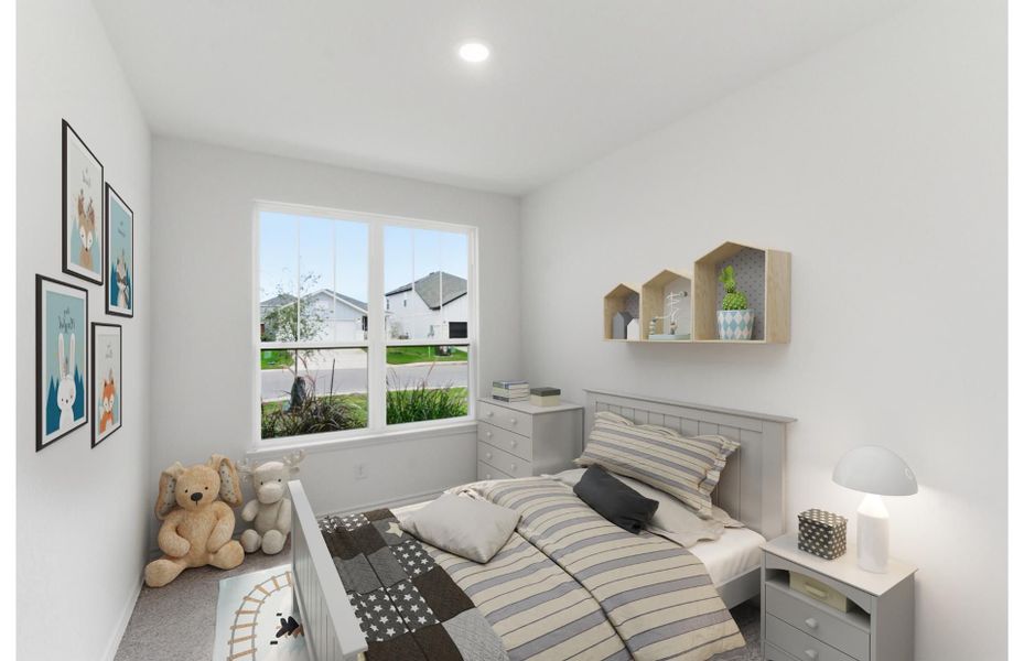 Furnished interior view inside a new home in Vista Real, Converse (Image 7).