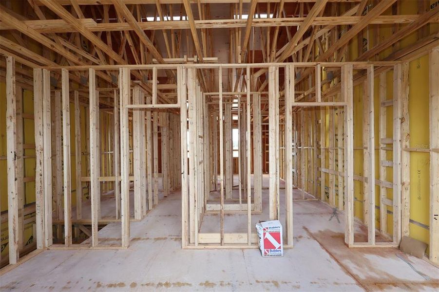 In-progress construction of a new home in Center Lake on the Park, St. Cloud, FL (Image 14).