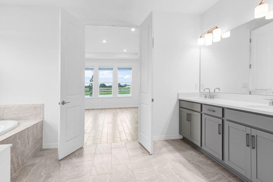 Furnished interior view inside a new home in Ardisia Park, New Smyrna Beach (Image 32).