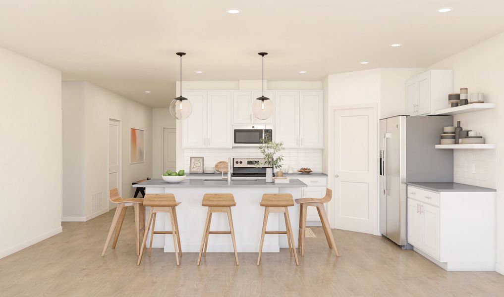 Kitchen with pendant lighting Kitchen with pendant lighting