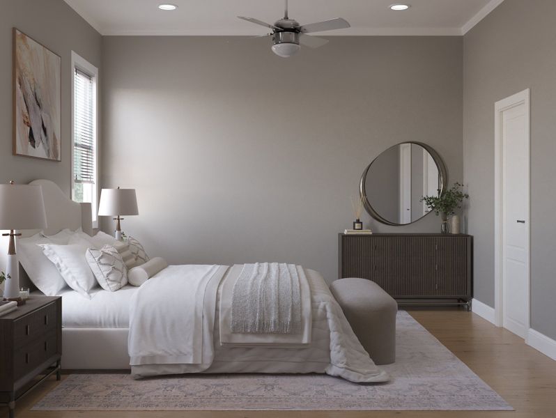 Owner's Bedroom - Interior Rendering Owner's Bedroom - Interior Rendering