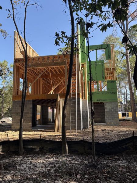 In-progress construction of a new home in The Preserve at Pennys Creek, Johns Island, SC (Image 7).