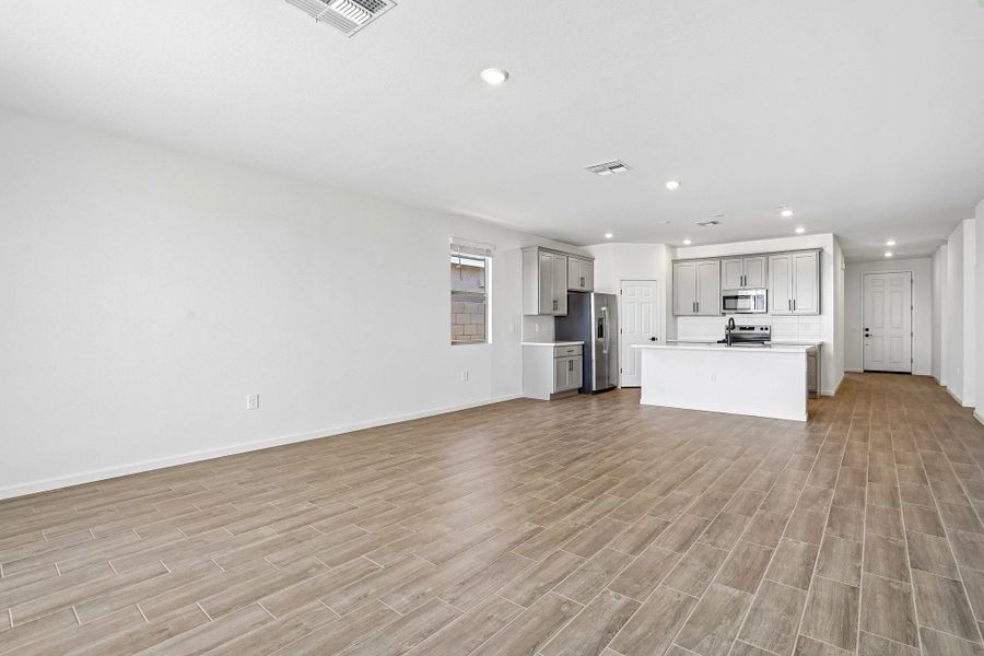 Dining and kitchen