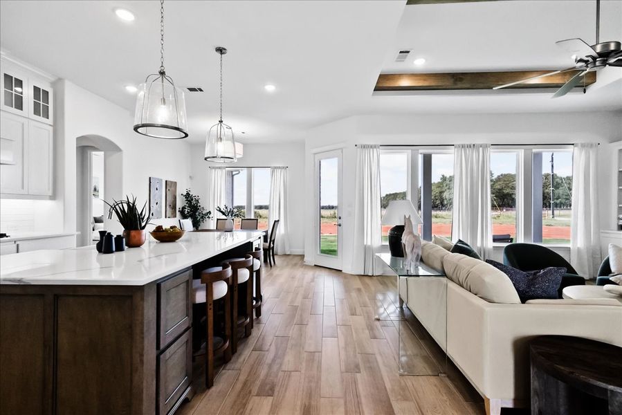 Furnished interior view inside a new home in Vintage Oaks, Weatherford (Image 11).