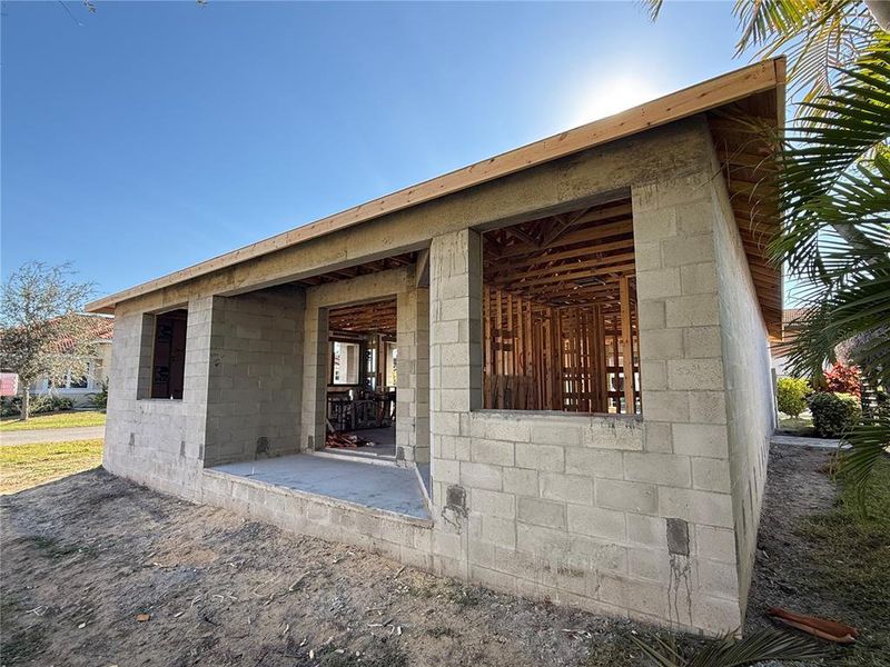 In-progress construction of a new home in , Nokomis, FL (Image 3).