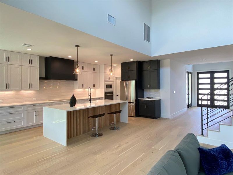 Living Room to Kitchen & Entry Foyer