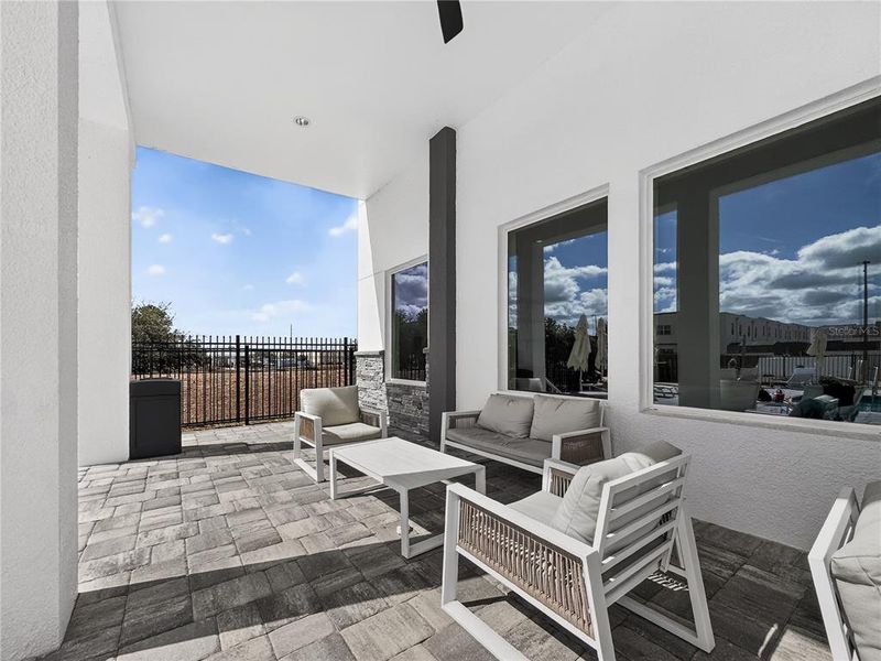 Exterior details and patio area of a home in , Davenport (Image 33).
