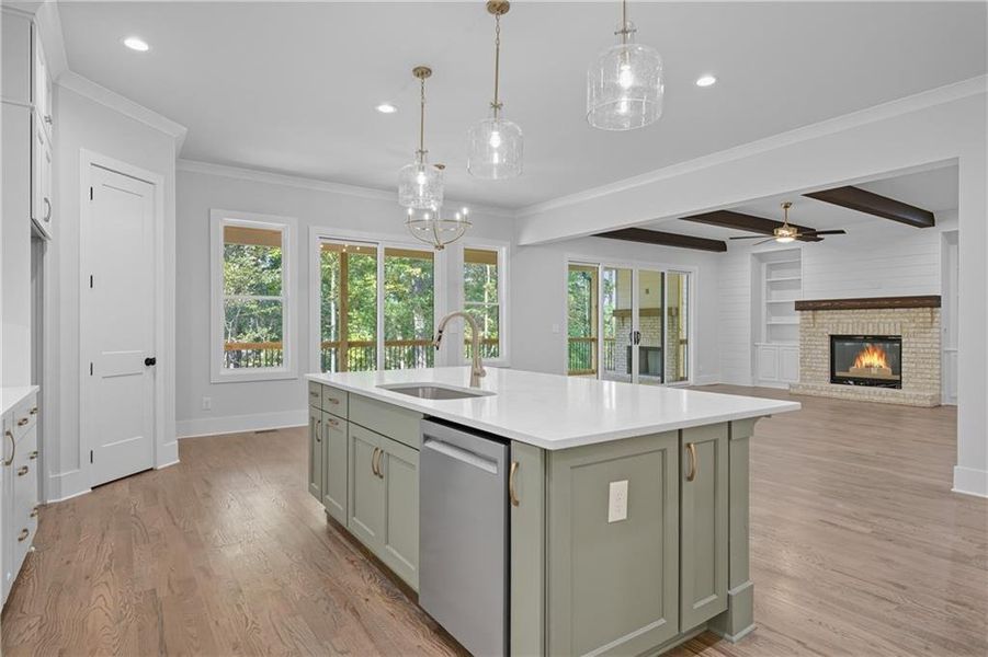 Furnished interior view inside a new home in , Canton (Image 9).