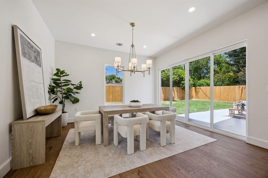 Furnished interior view inside a new home in , Houston (Image 8).