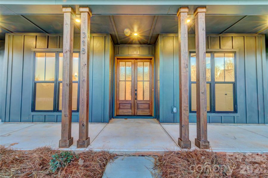 Exterior details and patio area of a home in , Cherryville (Image 3).