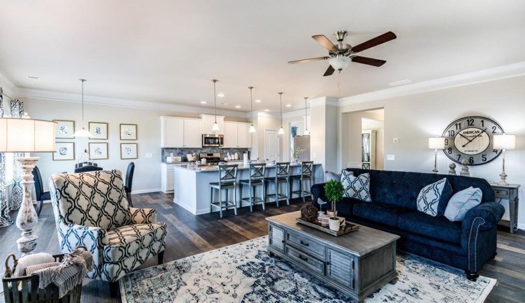 Furnished interior view inside a new home in Saddle Ridge, Calhoun (Image 8).