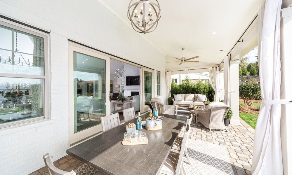 Representative furnished interior of a home built from the Marin by Classica Homes in McLean - Hunts Point, Belmont (Image 52).
