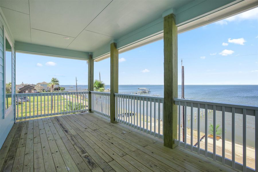 A second view of the private deck