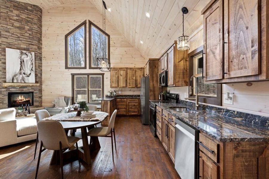 Furnished interior view inside a new home in , Blue Ridge (Image 4).