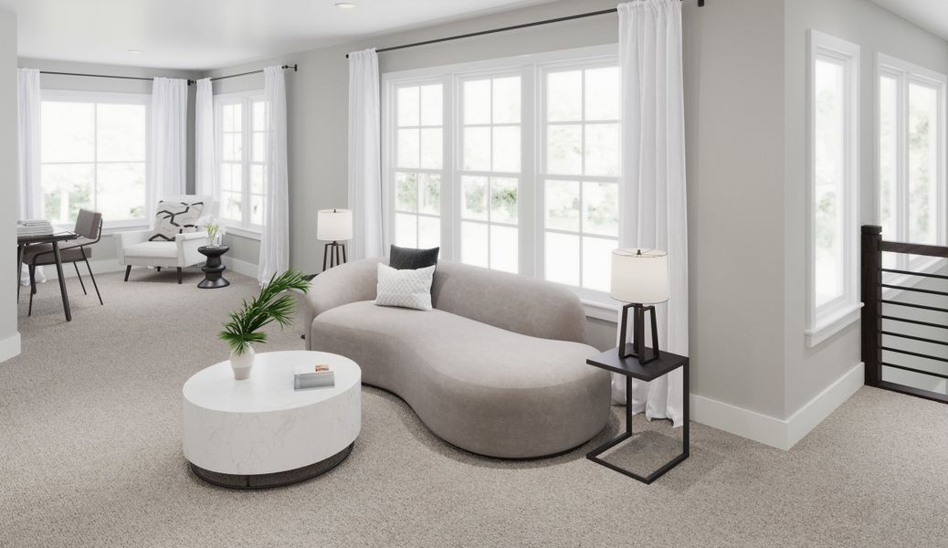 Representative furnished interior of a home built from the Margot by Fischer Homes in Twin Lakes, Hoschton (Image 20). Representative furnished interior of a home built from the Margot by Fischer Homes in Twin Lakes, Hoschton (Image 20).
