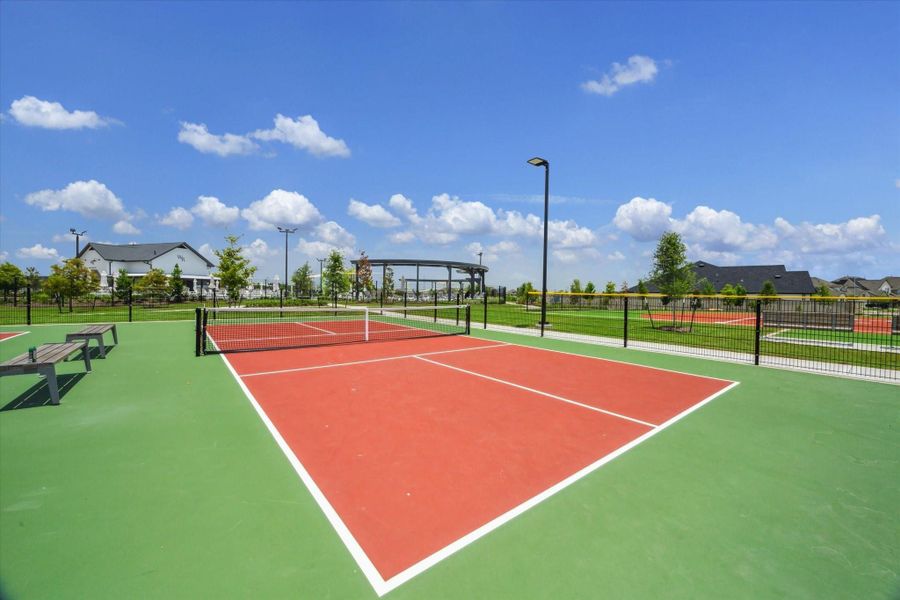Enjoy a competitive game of pickleball! Enjoy a competitive game of pickleball!