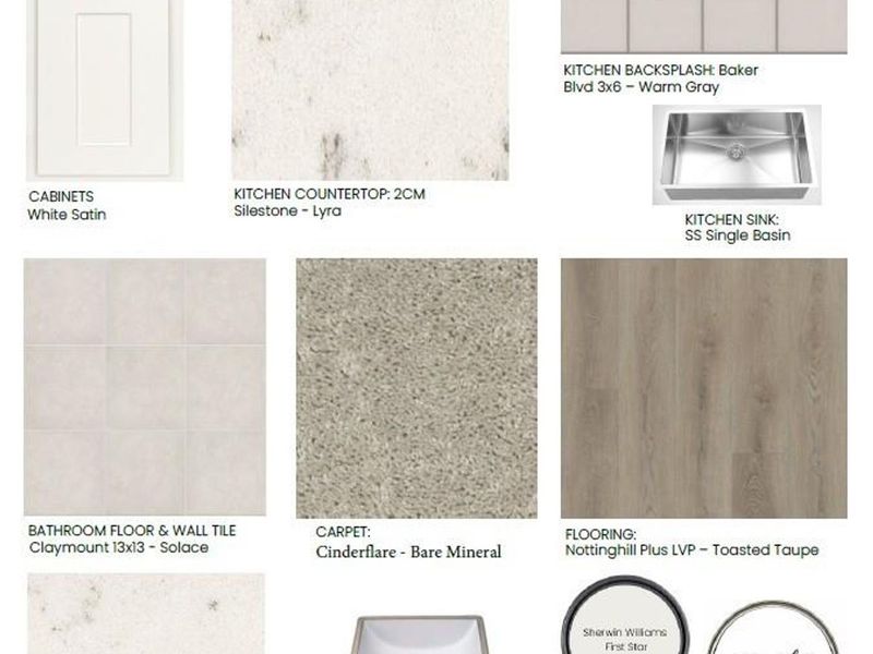 Sample of building materials used in homes in Caney Creek Place, Conroe (Image 28).