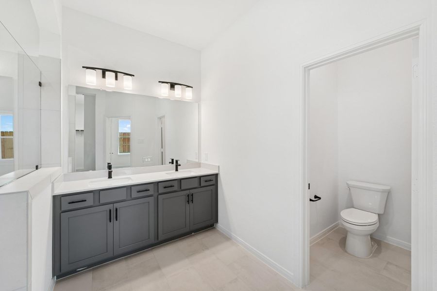 Furnished interior view inside a new home in The Grand Prairie 40’, Hockley (Image 6).