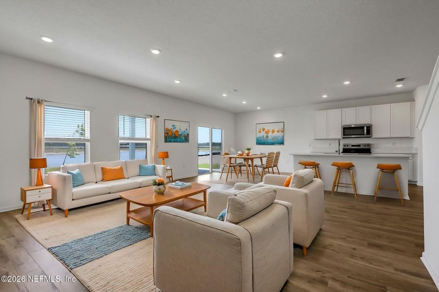 Furnished interior view inside a new home in Diamond Springs, Jacksonville (Image 9).