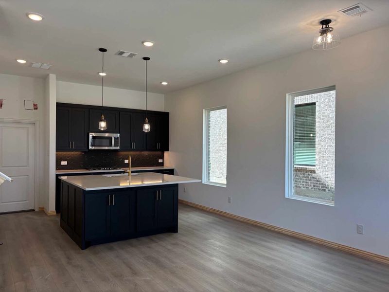 Kitchen Construction Progress featuring the Noir Collection