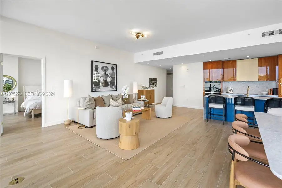 Furnished interior view inside a new home in , Miami (Image 12). Furnished interior view inside a new home in , Miami (Image 12).