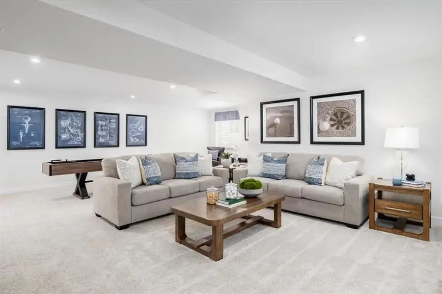 Furnished interior view inside a new home in Newberry 55+ Villas, McDonough (Image 26).