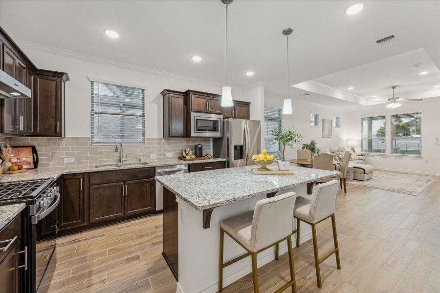 Furnished interior view inside a new home in , Fulshear (Image 8). Furnished interior view inside a new home in , Fulshear (Image 8).