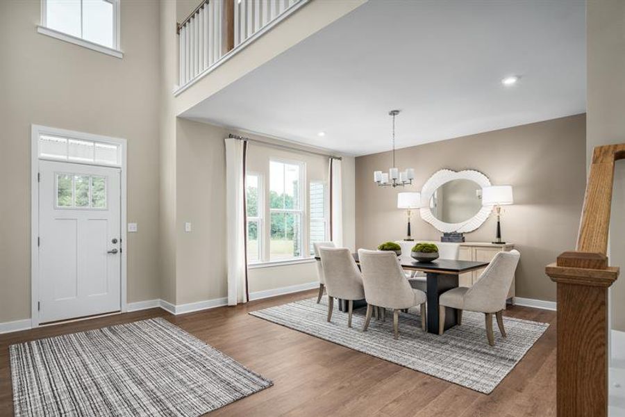 Representative furnished interior of a home built from the Corsica by Ryan Homes in Muirwood, Murfreesboro (Image 14).