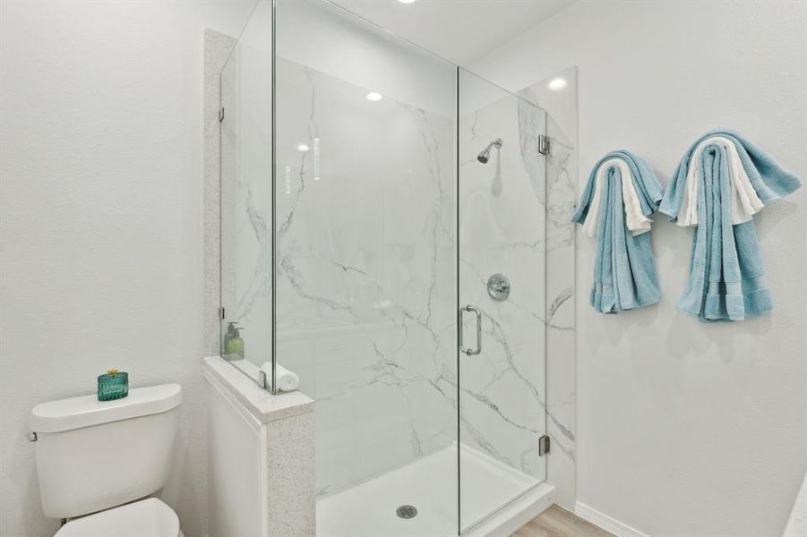 Primary ensuite with stand alone shower