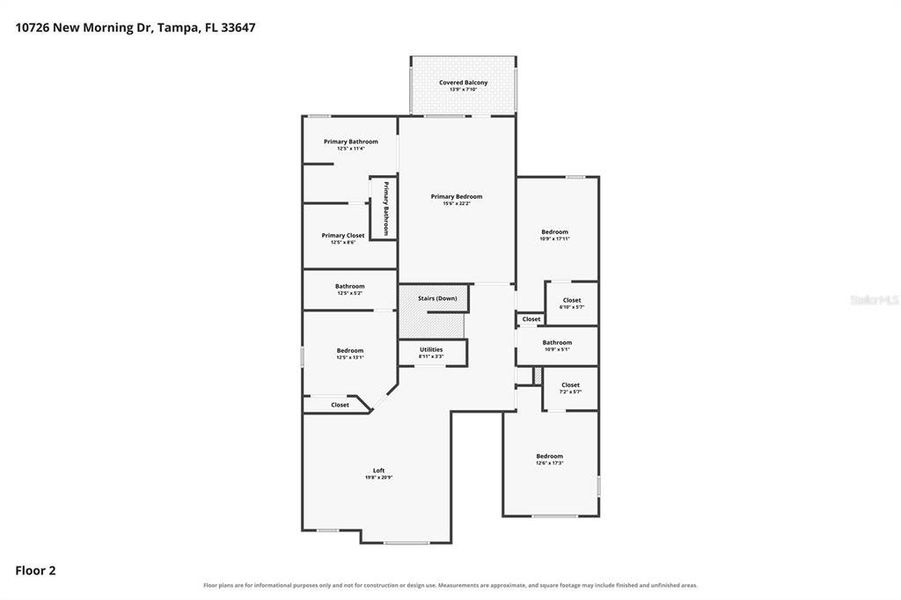 2D floor plan layout of this home in , Tampa, FL (Image 6).