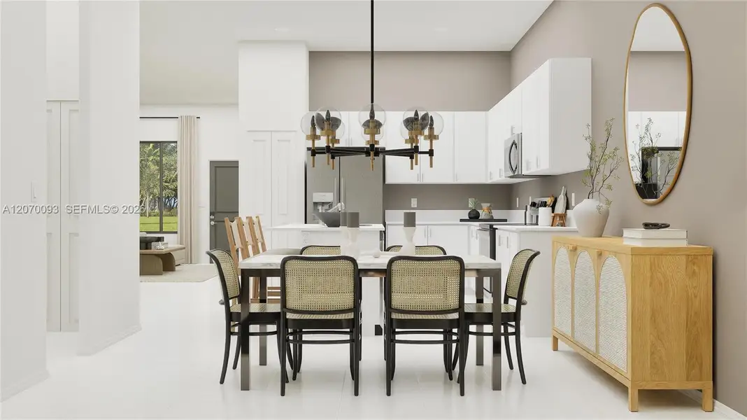 Furnished interior view inside a new home in Coral Breeze, Miami (Image 14).