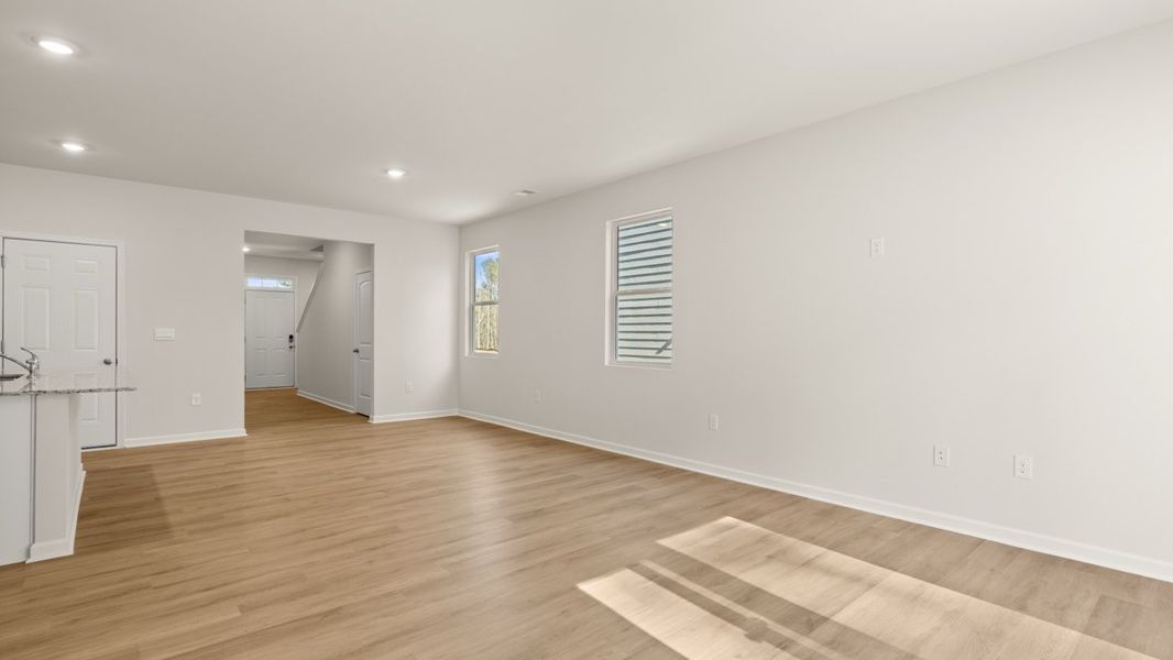 Representative unfurnished interior of a home built from the Robie by D.R. Horton in Oconee Overlook, Gainesville (Image 19). Representative unfurnished interior of a home built from the Robie by D.R. Horton in Oconee Overlook, Gainesville (Image 19).