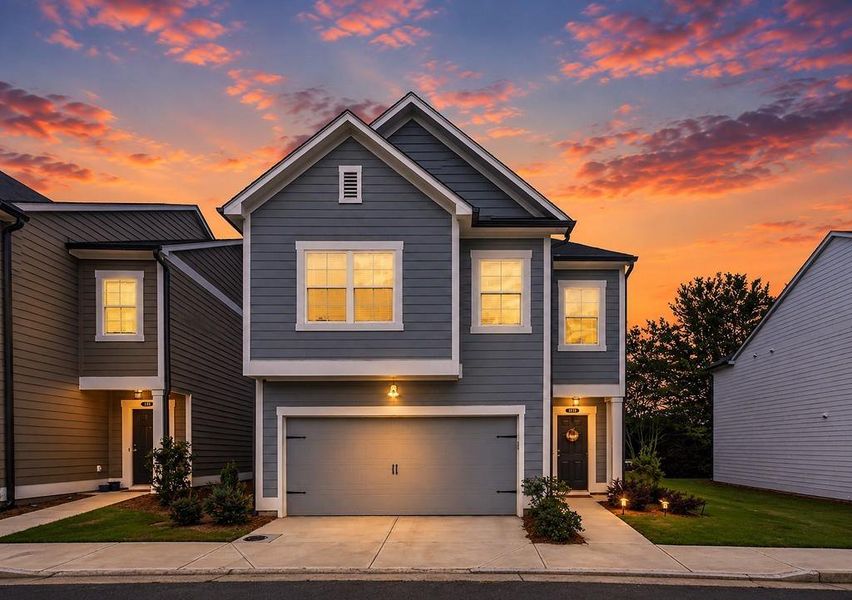 Front exterior of a new home in , Calhoun, GA, highlighting curb appeal (Image 35). Front exterior of a new home in , Calhoun, GA, highlighting curb appeal (Image 35).